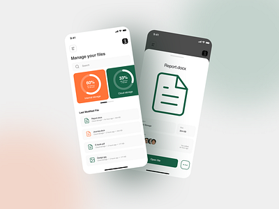 File Manager App UI Design