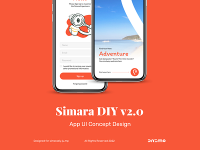App UI Design | Simara app branding design graphic design illustration ui ux