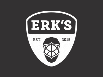 Erks Logo goalie hockey mask shield