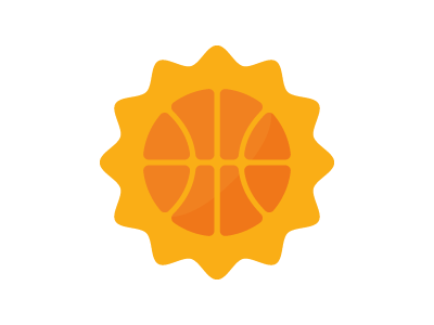 Basketball Sun basketball orange red sun