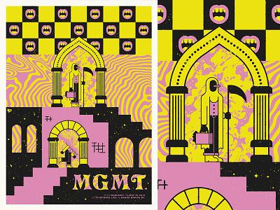 MGMT death doorway gateway pink psychedelic void yellow