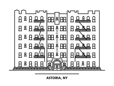 Astoria NY apartment building astoria black ny shrubs white