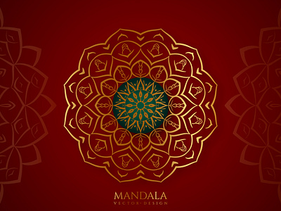 Luxury golden mandala