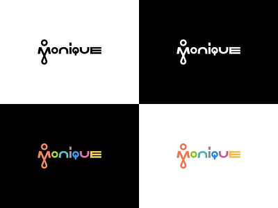 Who is Monique? branding illustration logo logotype vector