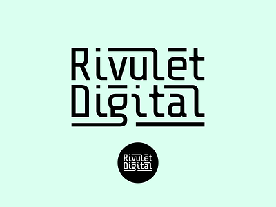 Rivulet Digital branding logo logotype vector