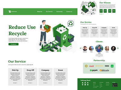 Recycle Website figma graphic design uiux uiux designer web design website design