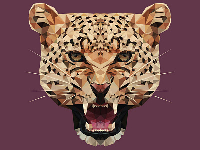 - CHEETAH - animal cheetah illustration tranimal triangle vector
