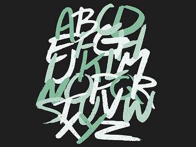 ALPHABET BRUSH SET alphabet brush brushstroke handdrawn handlettering illustration illustrator lettering type typography vector