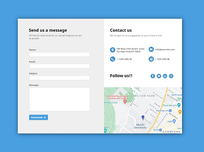 Contact Form contact form design direct message ui ux website