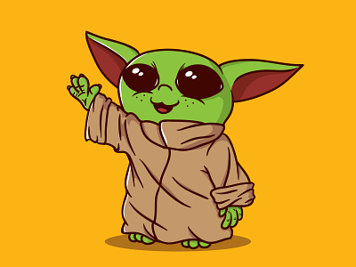 Baby Yoda By Reno Alfonda On Dribbble Baby Yoda By Reno Alfonda On Dribbble