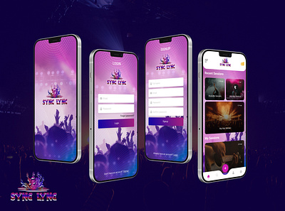 Sync Lync Music App appdesign musicapp ui ux uiux