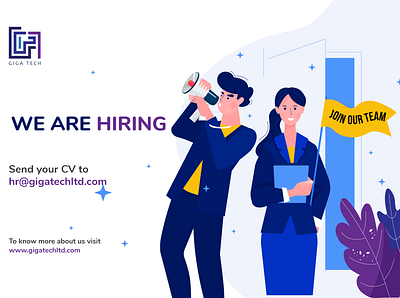 Giga Tech might be the place for you .net app artificialintelligence giga tech giga tech icon javascript job job board job search python python programming typography vacancy