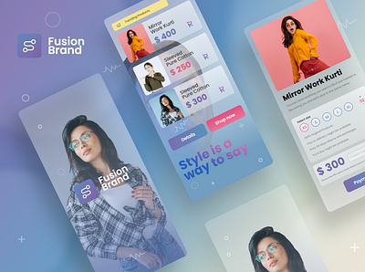 Fashion App - Mobile Design Concept android app app design app interface application design artificialintelligence booking app branding giga tech ios app mobile app ui trend user experience user interface ux design