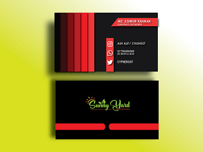 business card black and red business card design illustration minimal