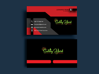 red business card black and red branding business card design illustration minimal