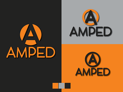 AMPED LOGO branding design design art designer icon illustration logo logo design minimal