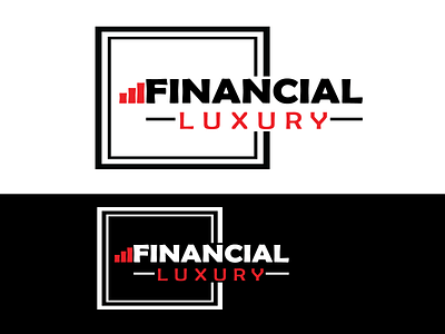 Financial Luxury LOGO black and white branding design design art designer illustration logo logo design minimal vector