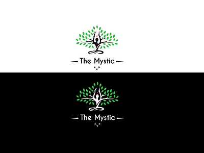 THE MYSTIC LOGO black and white branding design design art designer icon illustration logo logo design minimal