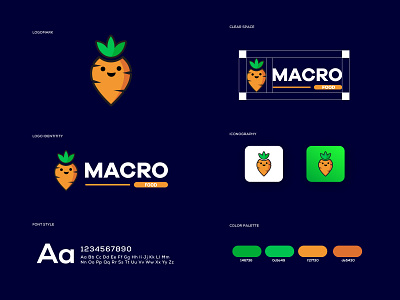 minimalistic logo and brand identity with brand style guide