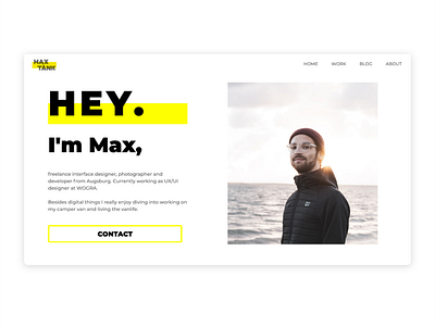 UI/UX Designer Portfolio Website Design