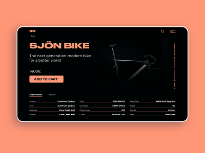 SJÖN BIKE Shop Website