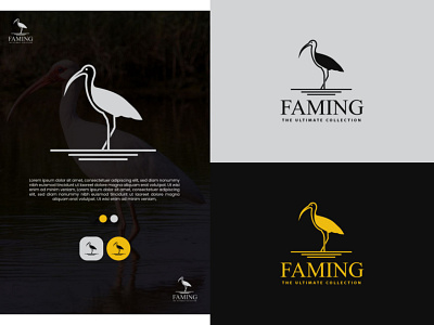 Fashion Logo Faming app apparel logo bird bird logo birds birds logo branding design fashion logo icon illustration lettermark logo minimal minimalist sketch typography water baird water birds water birds logo wordmark logo