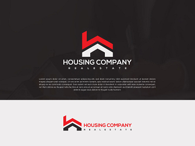 Housing Company Logo branding design home logo housing company logo housing logo illustration lettermark logo logo minimal minimalist real estate logo typography ui wordmark logo