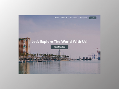 Landing Page Home - Travelling Website travelwebsite ui uiux webdesign