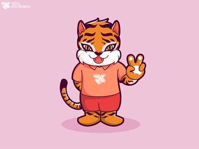 Animal Tiger Chibi Mascot Character 3 animal character chibi design illustration logo mascot mascotlogo tiger vector