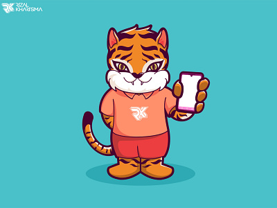Animal Tiger Chibi Mascot Character 4 animal character chibi design illustration logo mascot mascotlogo tiger vector