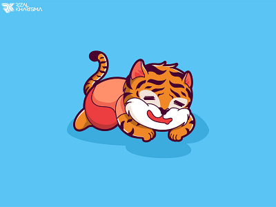Animal Tiger Chibi Mascot Character 5 animal character chibi design illustration logo mascot mascotlogo tiger vector
