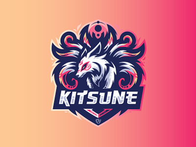 Kitsune Mascot Logo Character design esport logo esports illustration kitsune logo mascot mascotlogo vector wolf