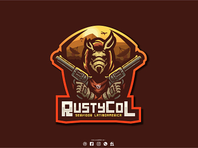 Deer Mask Character for client RustyCol character design esport logo esports game illustration logo mascot mascotlogo vector