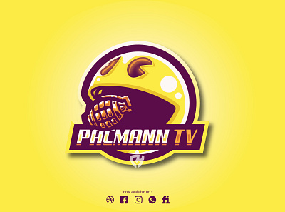 Pacman Eating Grenade character design esport logo esports gaming logo illustration logo mascot mascotlogo pacman vector