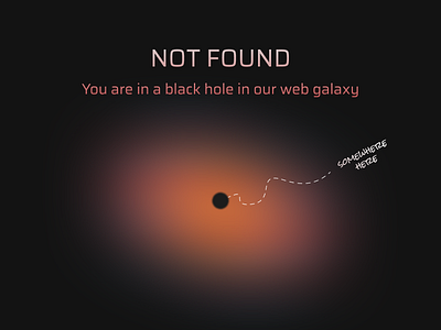 404 Not Found 404 blackhole dark found galaxy not space web