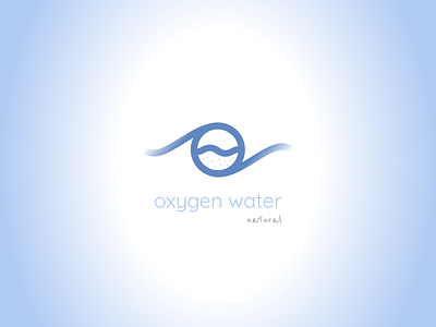 oxygen natural water app blue brand design ecommerce logo simple water wave
