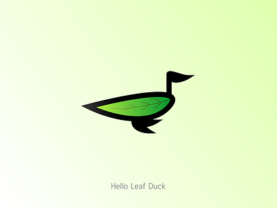 Hello Leaf Duck design duck leaf