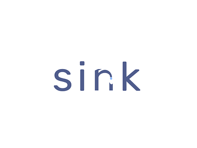 Sink brand design dribbble logo