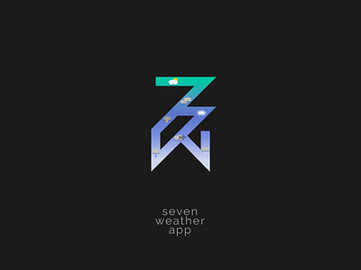 Seven Weather App application design logo weather weather app