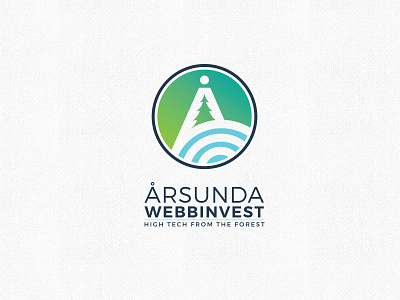 Awesome logo for Arsunda Webbinvest Company! a forest internet letter technology