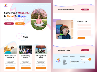 Kids colour design kids web yoga