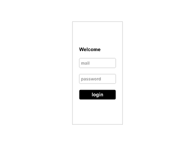 Minimal login app design minimal typography ui