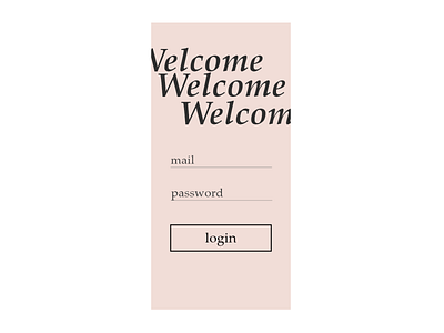 Login page app design minimal ui vector