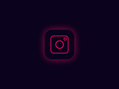 Neon Instagram Logo