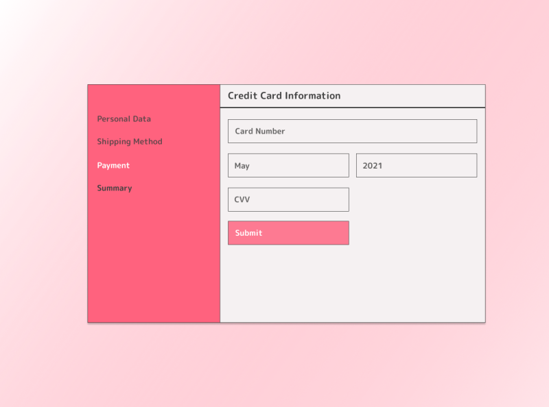 Daily UI | Day 02 | Credit card details by Dominika Radwan on Dribbble