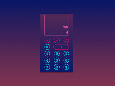 DailyUI | Day004 | Calculator App