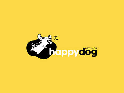 Logo Happydog art branding design graphic design illustration illustrator logo minimal vector