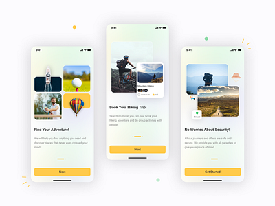 Onboarding adventure app booking design figma illustration mobile onboarding travel ui ui ux vector walkthrough