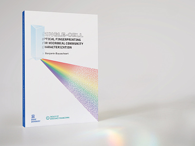 PhD thesis cover bacteria cover illustration light phd pink floyd prism rainbow reflections thesis