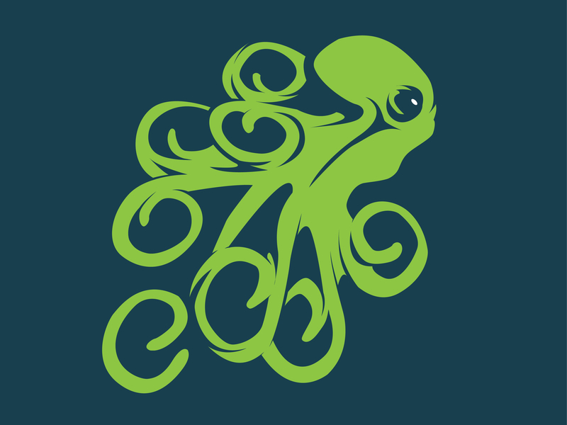 YASKA sports team logo illustration illustrator kraken octopus sport team vector yaska